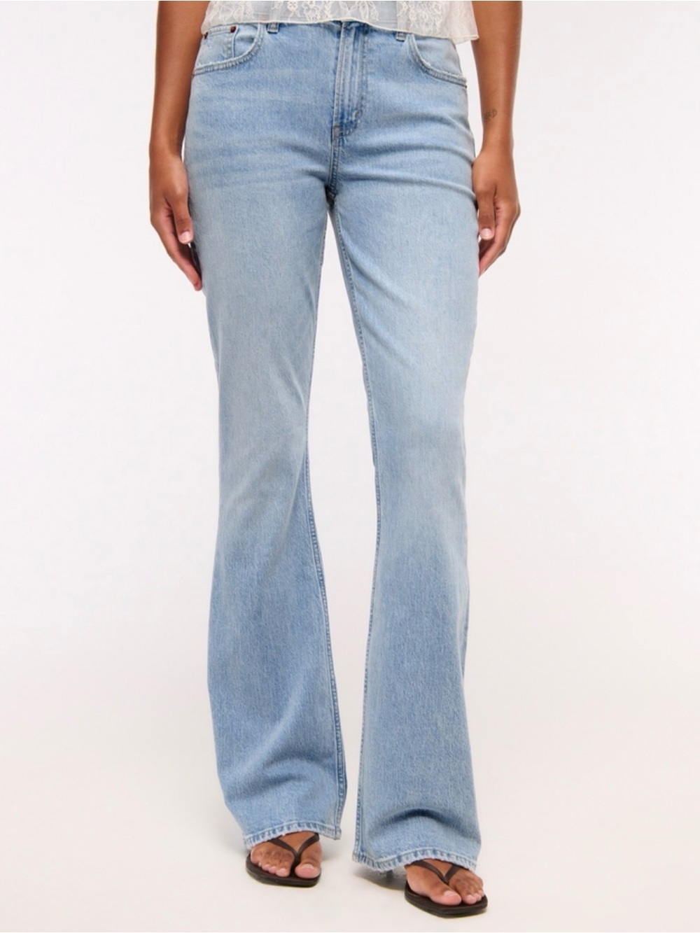 Abercrombie & Fitch Curve Love Mid Rise Bootcut Jean Sz 32